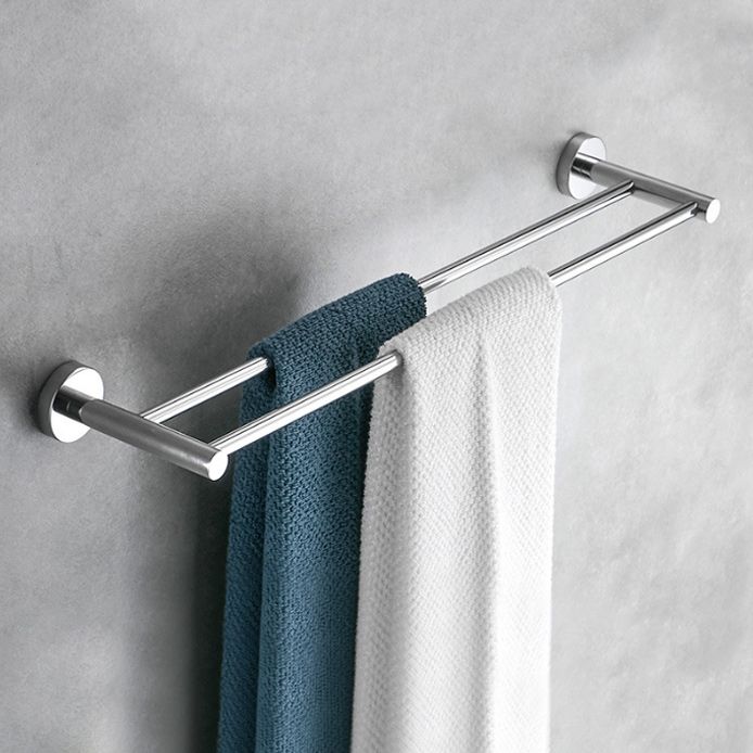 Polished Chrome Modern Bathroom Accessories Set with Towel Bar/Paper Holder