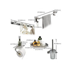 Modern Bathroom Set Gray Towel Rack Bathroom Shelf Bathroom Accessories Set