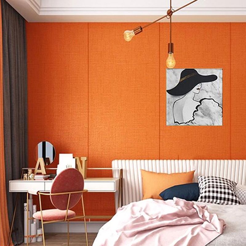 Acoustic wall cladding Solid color Peelable and press foam living room wall panel