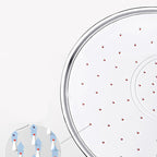 Round Showerhead Combo Modern Fixed Showerhead for Bathroom