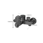 Contemporary Bath Filler Trim Wall Mounted Fixed Bath Fitting