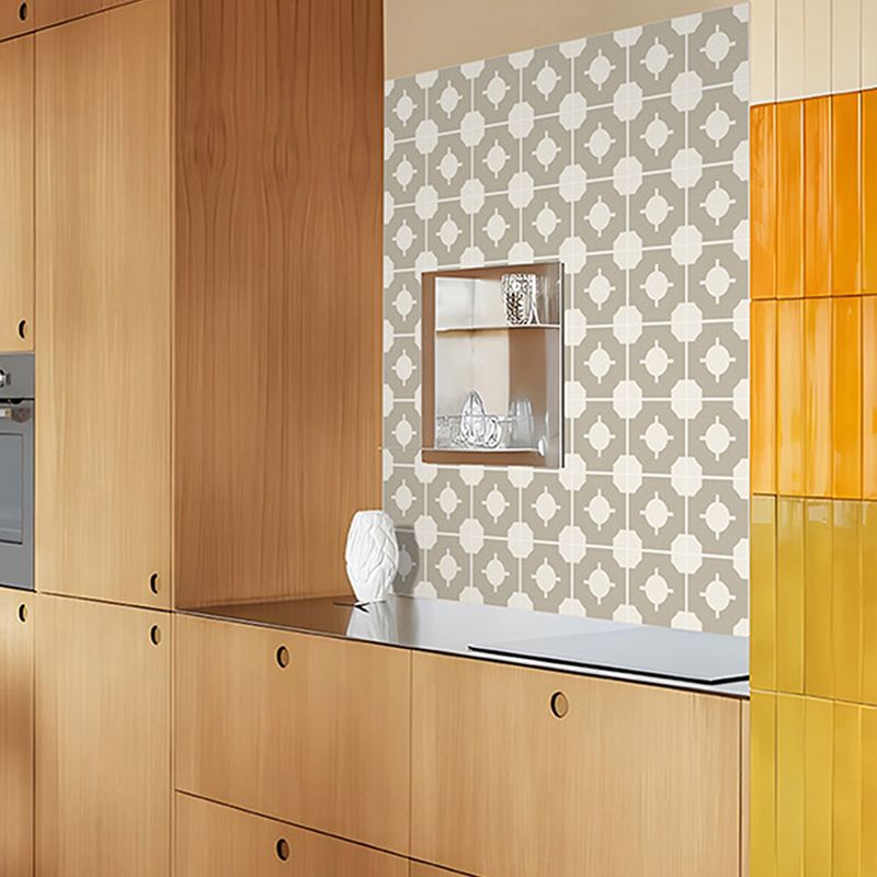 Square Indoor Print Vinyl Flooring Peel and Stick Waterproof Vinyl Flooring