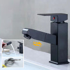 Lever handle faucet Contemporary pull-out faucet for the bathroom