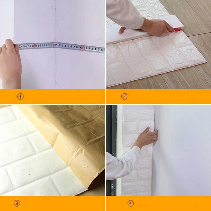 Modern Panel PVC 3D-embossed Self-adhesive Waterproof Interior Cladding