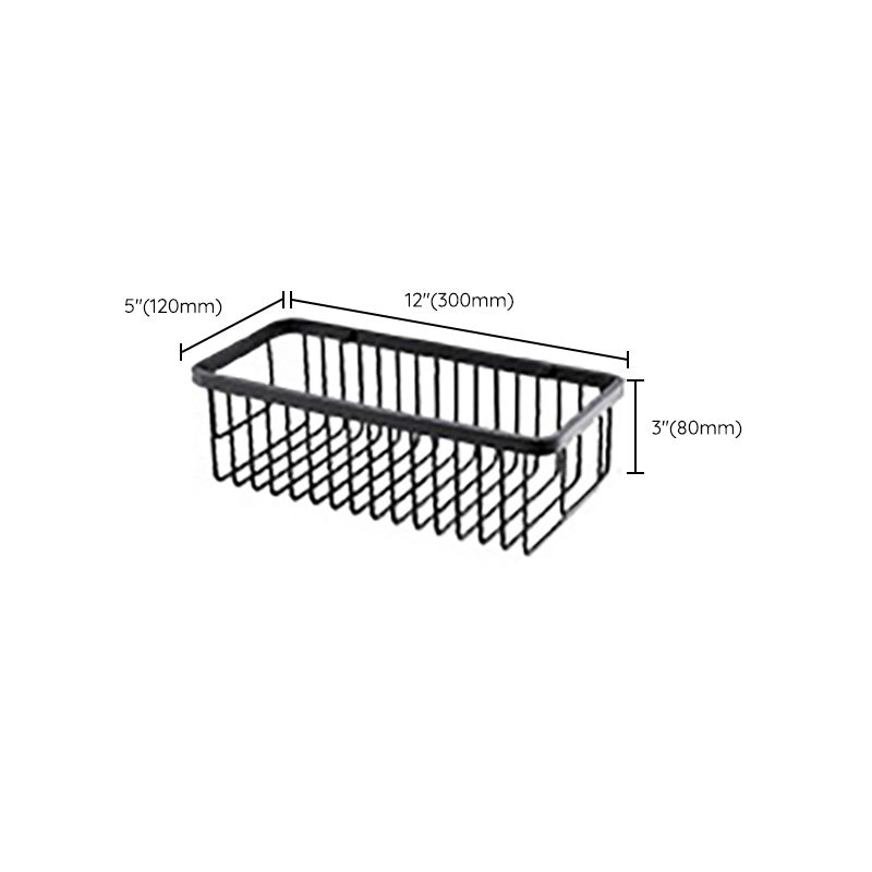 Modern Classic Bathroom Accessories Set in Stainless Steel Matte Black Bathrobe Hook/Towel Ring Bar