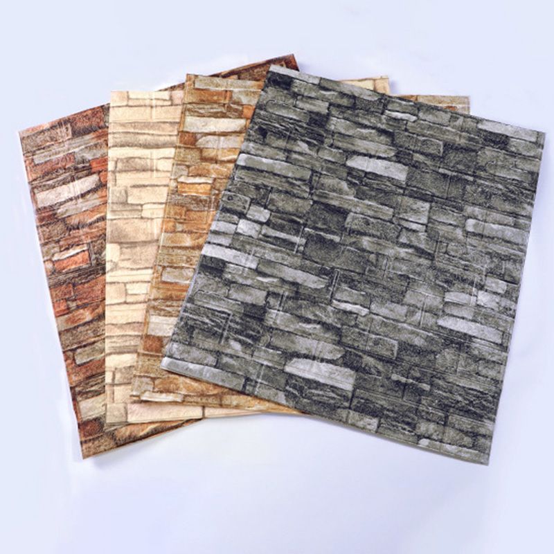 Country House Wall Plank 3D Brick Bathroom Living Room Wall Panels Set of 2