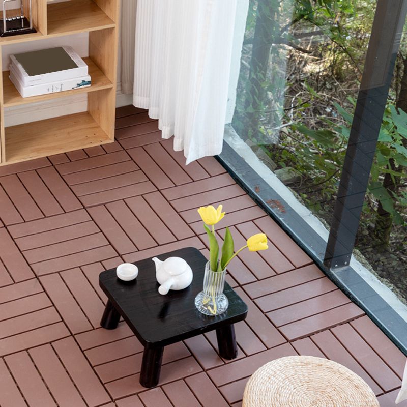 Modern Style WPC Flooring Corrosion Resistant Square Wood Floor