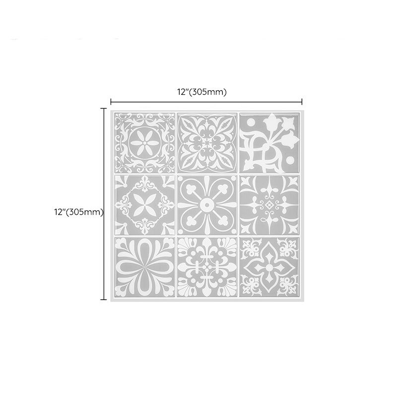Mosaic tiles for peeling and sticking Modern style wallpaper with square shape