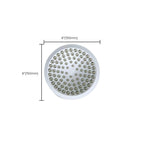 Contemporary round fixed wall shower head Silver shower head