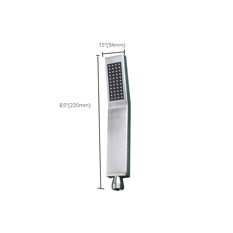 Simple Rectangle Shower Head 304 Stainless Steel Hand Shower