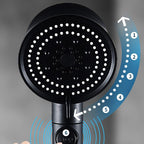 Plastic Handheld Showerhead Bathroom Adjustable Spray Pattern Showerhead
