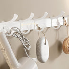 White Bathroom Accessory Set Contemporary Aluminum Bathroom Accessory Kit with Towel Holder