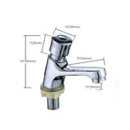 Modern sink faucet with brass knob handle, low arc, washbasin faucet