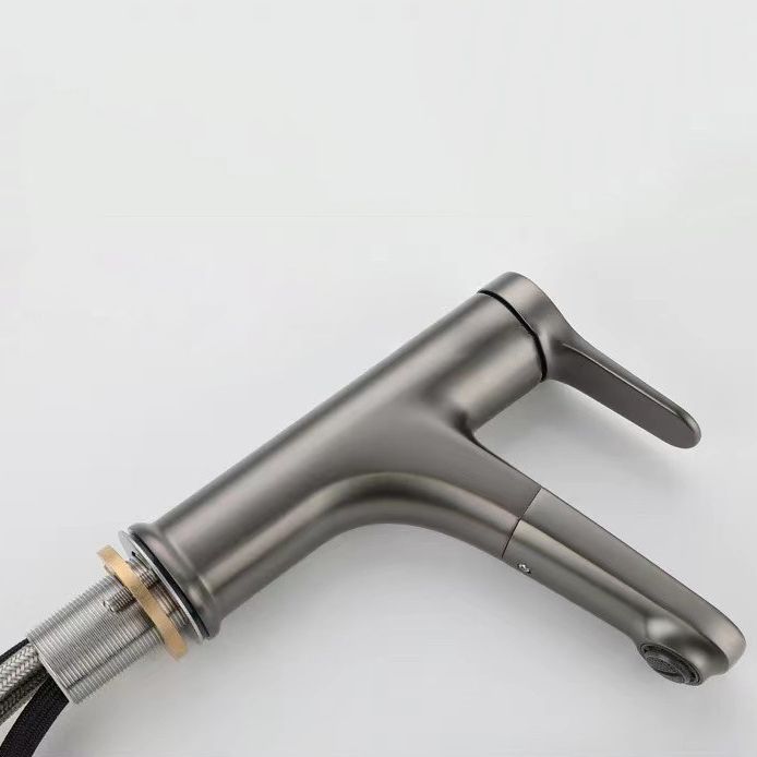 Modern Vessel Faucet Copper Single Handle Pull Down Vessel Faucet