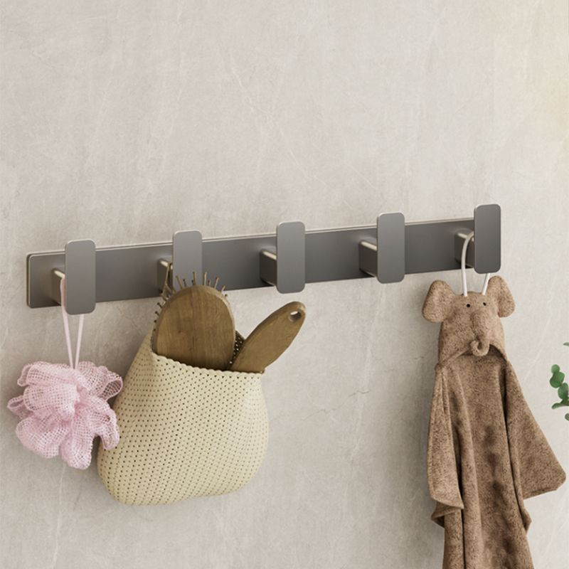 Modern Gray Bathroom Accessory Set Bathroom Shelf Towel Bar Bathroom Accessory Set