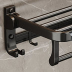 Traditional Aluminum Bathroom Accessories Set Black Bathroom Accessories Kit