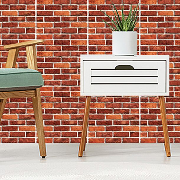 Plastic Peel & Stick Subway Tile 3D Subway Tile with Slip-Resistant Surface