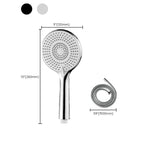 Round Shower Head Plastic Handheld Shower with Adjustable Spray Pattern