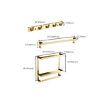 Traditional Bathroom Accessory Hardware Set Gold Bathroom Accessory Set