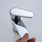 Modern Sink Faucet Monochrome Brass Sink Faucet for the Bathroom
