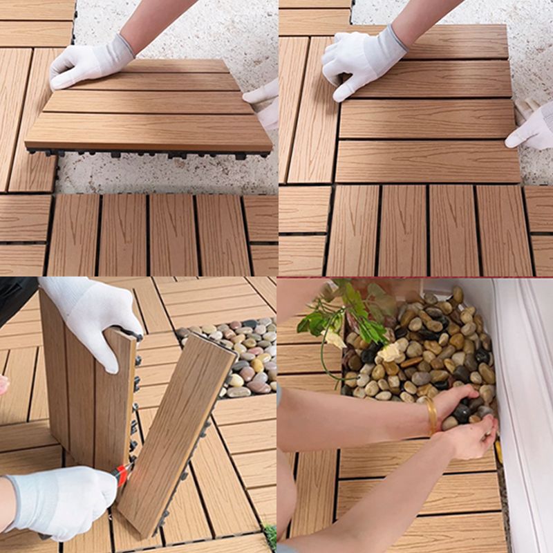 Corrosion-resistant Wood Floor Modern Style Square Outdoor Wood Floor