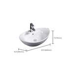 Modern Sink Solid Color Porcelain Sink