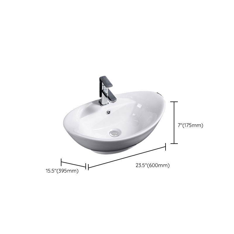Modern Sink Solid Color Porcelain Sink