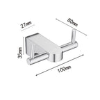 6-piece Chrome Bathroom Accessory as Individual Piece or as Set with Towel Ring Bar
