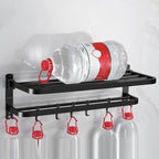 Matte black bathroom accessory set Modern bathroom accessory hardware set
