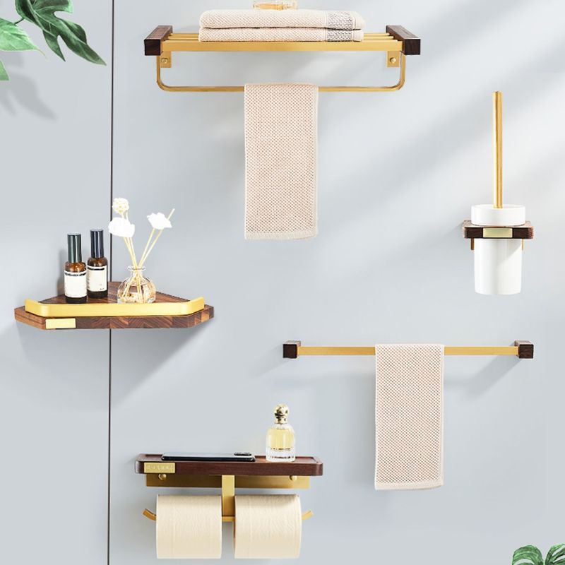 Modern Gold Bathroom Accessory Set Bathroom Shelf Paper Holder Bathroom Accessory Set