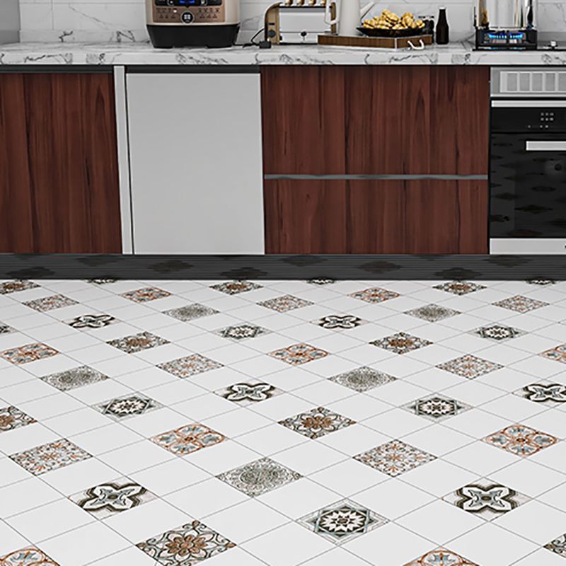 Vinyl flooring Peel and Stick floral pattern wall and floor vinyl