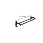 Modern black metal bath hardware set towel bar bathroom hardware set