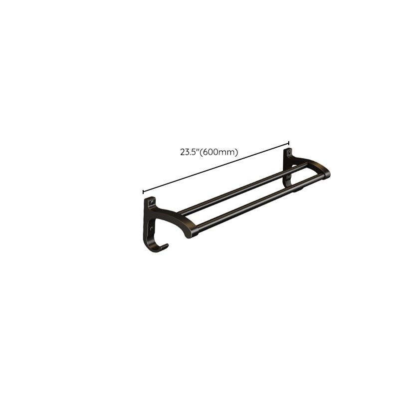 Modern black metal bath hardware set towel bar bathroom hardware set