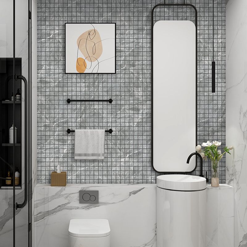 Mosaic Tile Peel and Stick Tile PVC 3D Kitchen Backsplash Peel and Stick Wall Tile