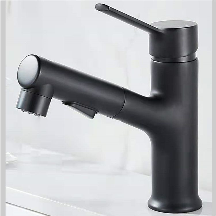 Contemporary Basin Faucet Pure Color Low Arc Basin Faucet for the Bathroom