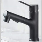 Contemporary Basin Faucet Pure Color Low Arc Basin Faucet for the Bathroom