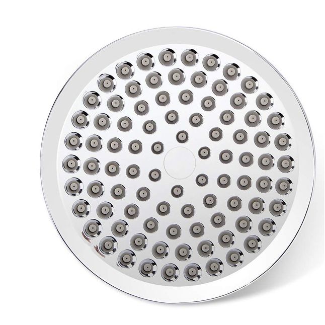 Modern Dual Shower Head Square High Arc Shower Head Combination in Silver