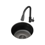 Kitchen Sink Round Single Bowl Color and Scratch Resistant Under-mounted Stainless Steel Kitchen Sink