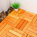 Connection Patio Floor Tiles Made of Solid Wood Patio Floor Tiles