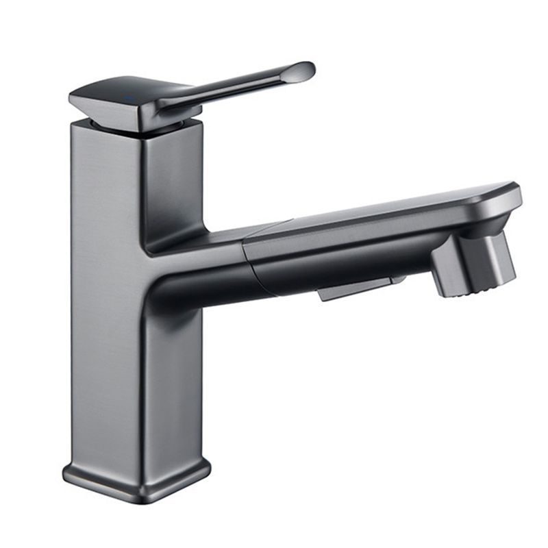 Contemporary Container Faucet Lever Handles Low Arc Copper Container Faucet