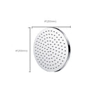 Metal Shower Head Combo Contemporary Round Fixed Shower Head for the Bathroom