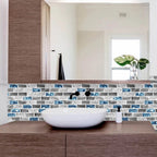 Peel and Stick Wall Tile Water Repellent Rectangle PVC Peel & Stick Subway Tile