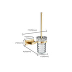 Traditional Golden Bath Accessories Set Brass Bathroom Accessories Kit