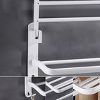 White Bathroom Accessories Hardware Set Modern Bathroom Accessories Set, Towel Holder