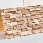 Industrial Wall Panel 3D Brick Wall Panels Waterproof Stickers Wall Tiles Set of 10