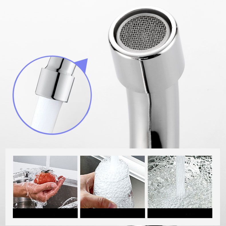 Modern Center Set Mixer Tap Chrome 2 Knob Handles Swivel Spout Basin Mixer Tap