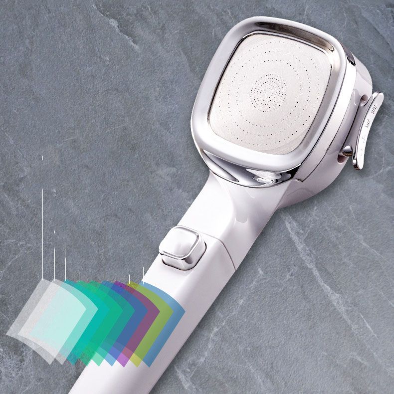 4-Stage Pressure Shower Head One-Button Water Stop Handheld Shower Head
