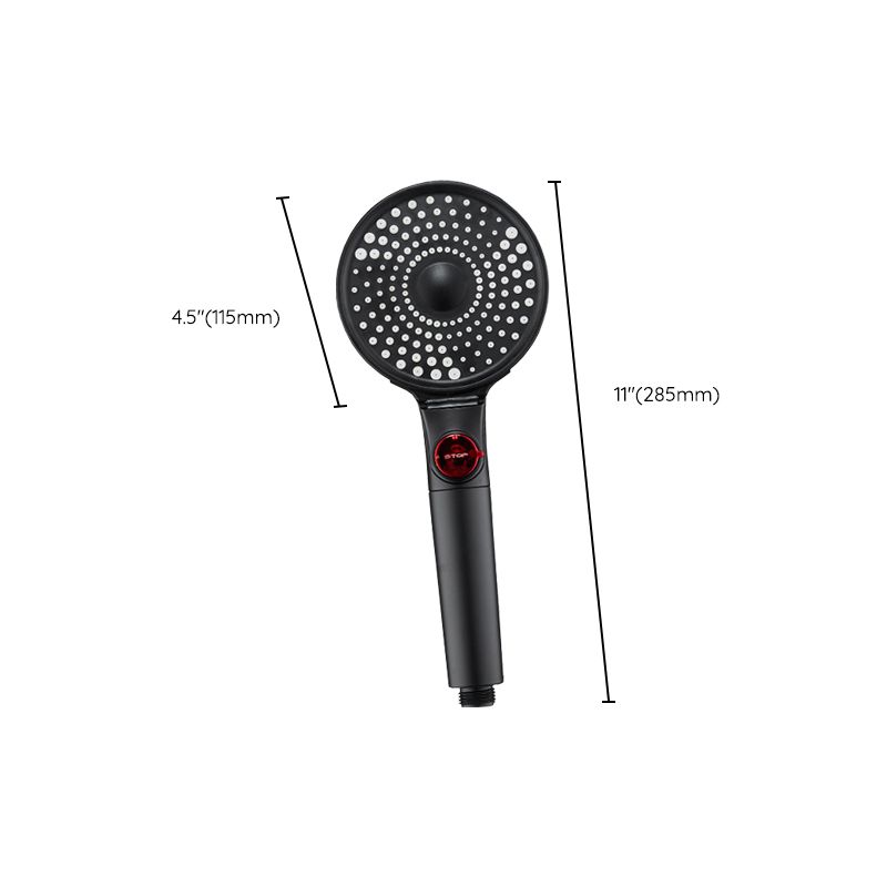 Modern Plastic Shower Head Adjustable Water Flow Handheld Shower Head