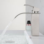 Industrial Faucets Faucet Stainless Steel Lever Handles Waterfall Spout Bathroom Faucet