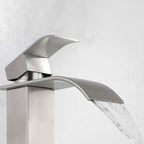 Industrial Faucets Faucet Stainless Steel Lever Handles Waterfall Spout Bathroom Faucet